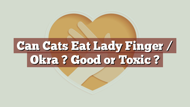 Can Cats Eat Lady Finger / Okra ? Good or Toxic ?