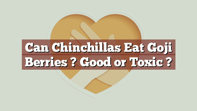 Can Chinchillas Eat Goji Berries ? Good or Toxic ?