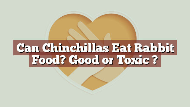 Can Chinchillas Eat Rabbit Food? Good or Toxic ?