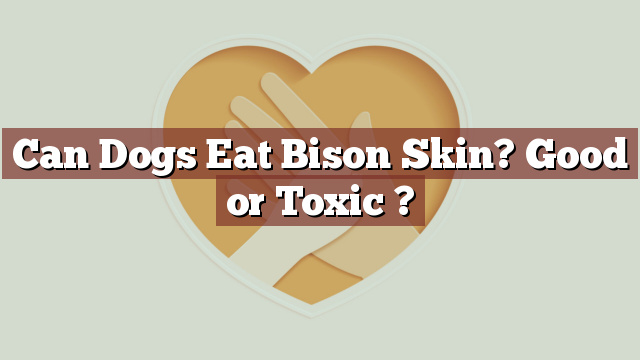 Can Dogs Eat Bison Skin? Good or Toxic ?