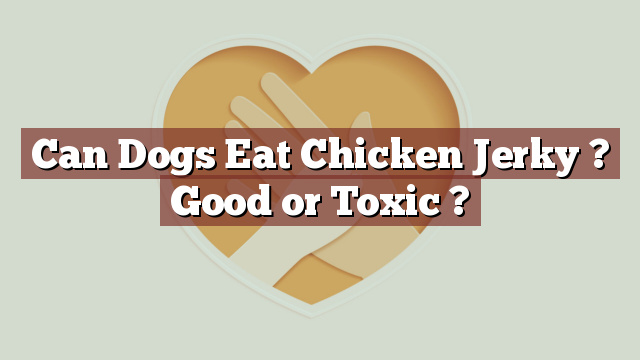 Can Dogs Eat Chicken Jerky ? Good or Toxic ?