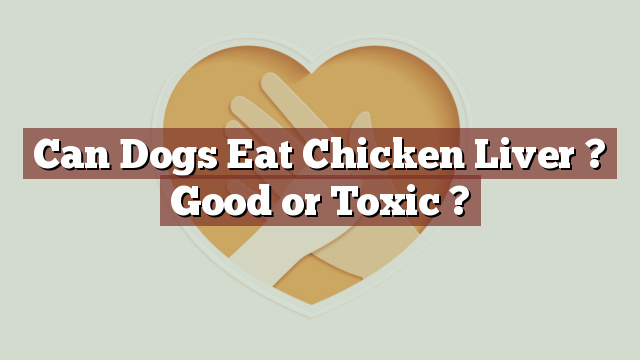 Can Dogs Eat Chicken Liver ? Good or Toxic ?