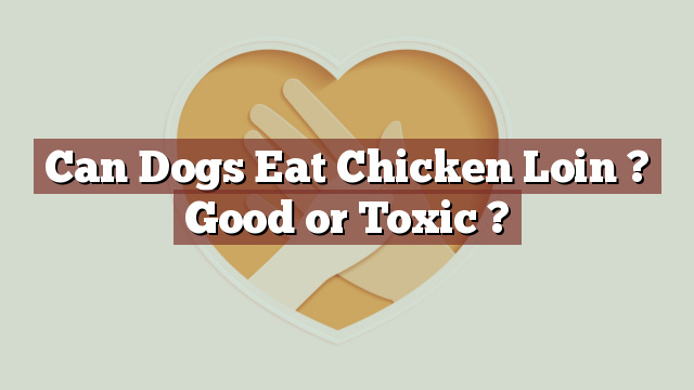 Can Dogs Eat Chicken Loin ? Good or Toxic ?