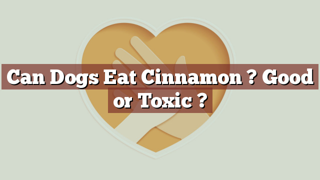 Can Dogs Eat Cinnamon ? Good or Toxic ?