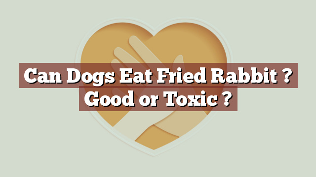 Can Dogs Eat Fried Rabbit ? Good or Toxic ?