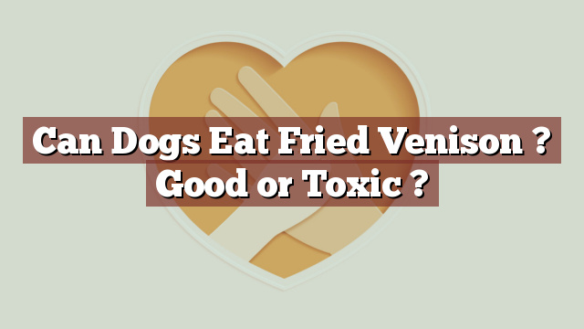 Can Dogs Eat Fried Venison ? Good or Toxic ?