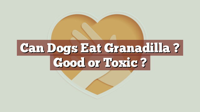 Can Dogs Eat Granadilla ? Good or Toxic ?