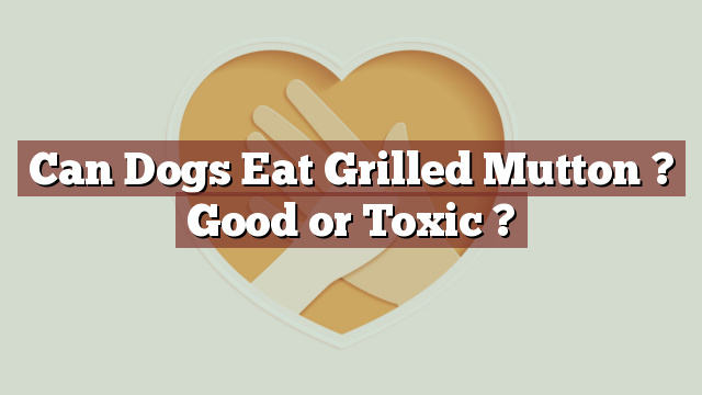 Can Dogs Eat Grilled Mutton ? Good or Toxic ?