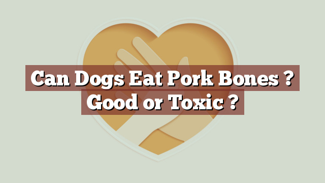 Can Dogs Eat Pork Bones ? Good or Toxic ?