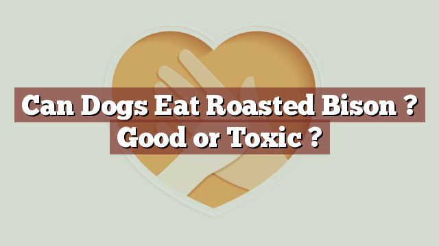 Can Dogs Eat Roasted Bison ? Good or Toxic ?