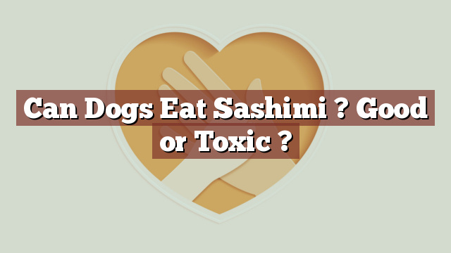 Can Dogs Eat Sashimi ? Good or Toxic ?