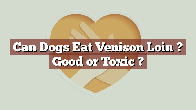 Can Dogs Eat Venison Loin ? Good or Toxic ?