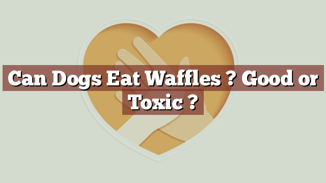 Can Dogs Eat Waffles ? Good or Toxic ?