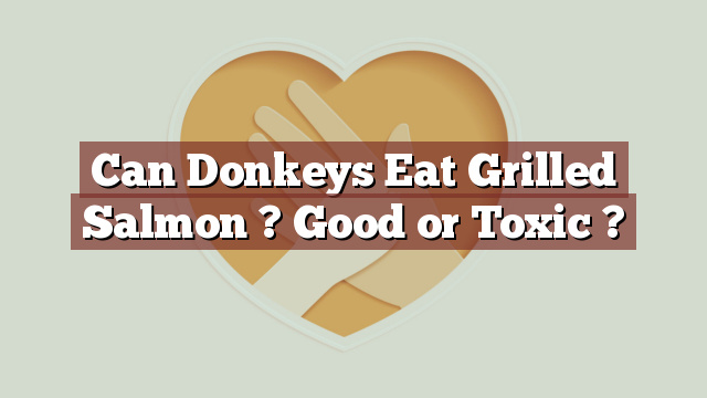Can Donkeys Eat Grilled Salmon ? Good or Toxic ?
