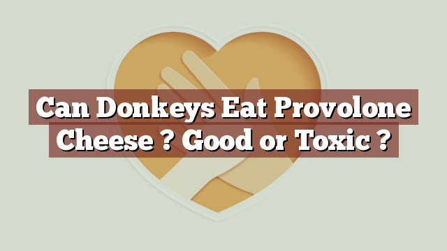 Can Donkeys Eat Provolone Cheese ? Good or Toxic ?