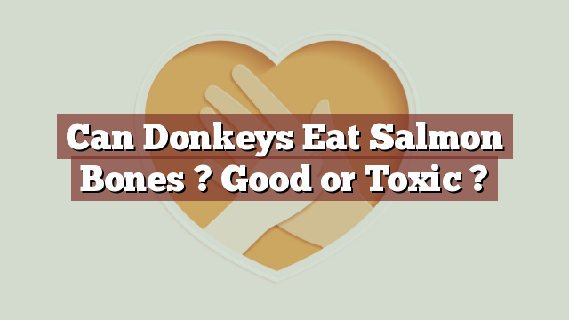 Can Donkeys Eat Salmon Bones ? Good or Toxic ?