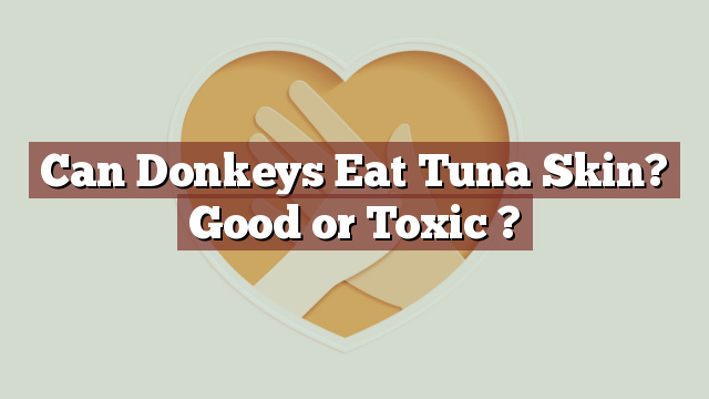 Can Donkeys Eat Tuna Skin? Good or Toxic ?