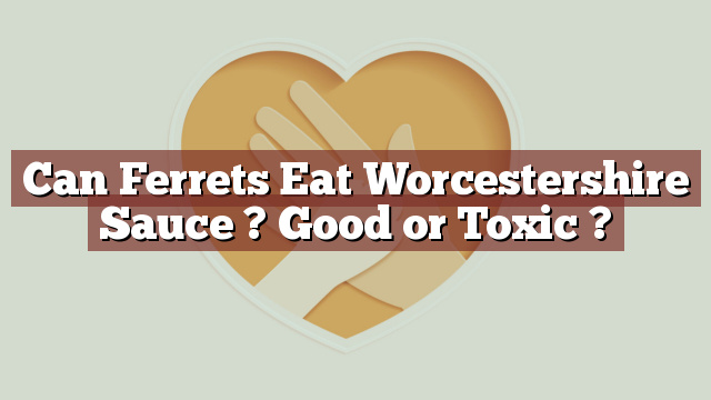Can Ferrets Eat Worcestershire Sauce ? Good or Toxic ?