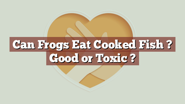 Can Frogs Eat Cooked Fish ? Good or Toxic ?