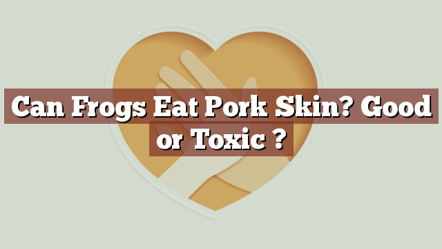 Can Frogs Eat Pork Skin? Good or Toxic ?
