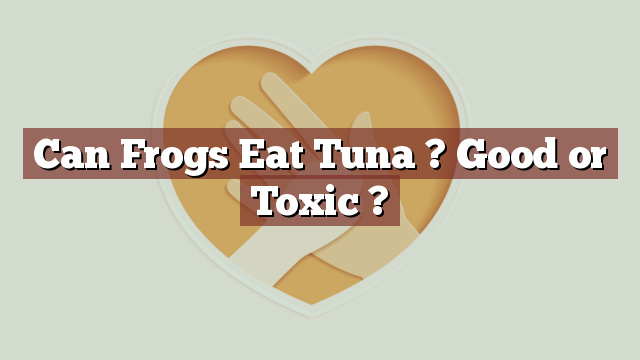 Can Frogs Eat Tuna ? Good or Toxic ?