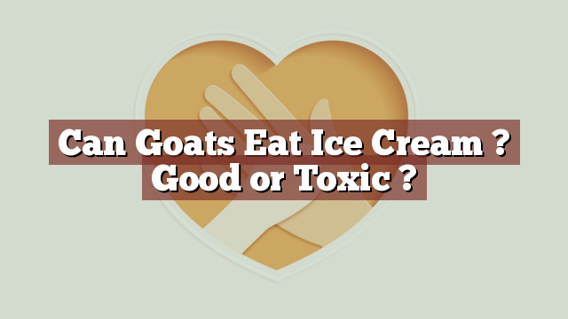 Can Goats Eat Ice Cream ? Good or Toxic ?