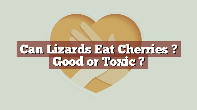 Can Lizards Eat Cherries ? Good or Toxic ?