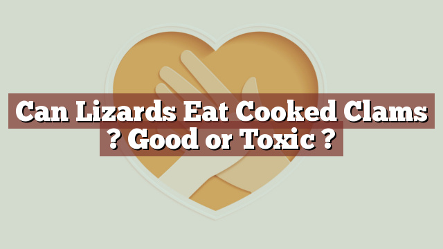 Can Lizards Eat Cooked Clams ? Good or Toxic ?