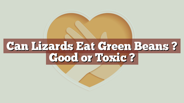 Can Lizards Eat Green Beans ? Good or Toxic ?
