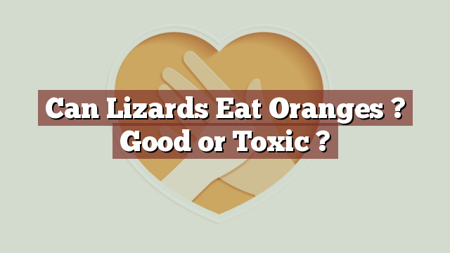 Can Lizards Eat Oranges ? Good or Toxic ?