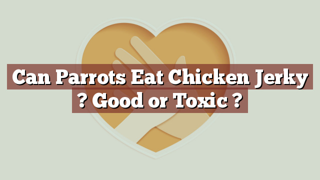 Can Parrots Eat Chicken Jerky ? Good or Toxic ?