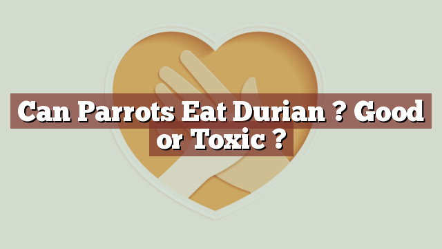 Can Parrots Eat Durian ? Good or Toxic ?