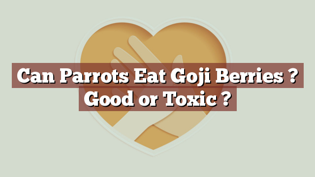 Can Parrots Eat Goji Berries ? Good or Toxic ?
