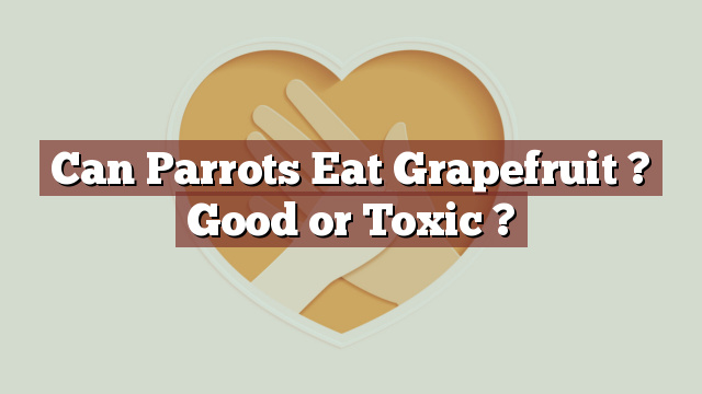 Can Parrots Eat Grapefruit ? Good or Toxic ?