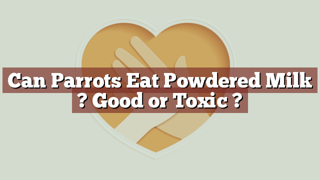 Can Parrots Eat Powdered Milk ? Good or Toxic ?