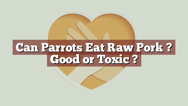 Can Parrots Eat Raw Pork ? Good or Toxic ?