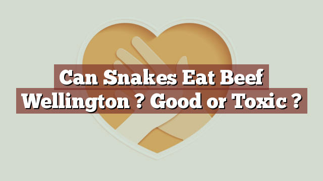 Can Snakes Eat Beef Wellington ? Good or Toxic ?