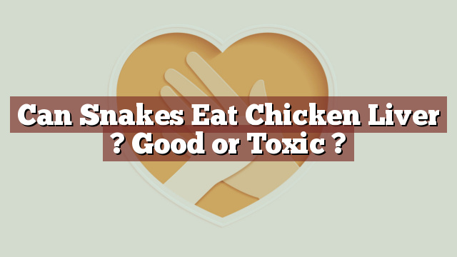 Can Snakes Eat Chicken Liver ? Good or Toxic ?
