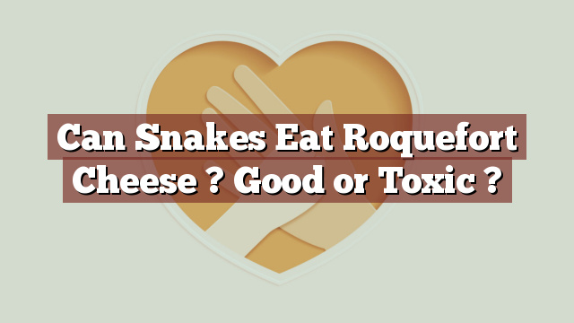 Can Snakes Eat Roquefort Cheese ? Good or Toxic ?