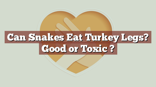 Can Snakes Eat Turkey Legs? Good or Toxic ?