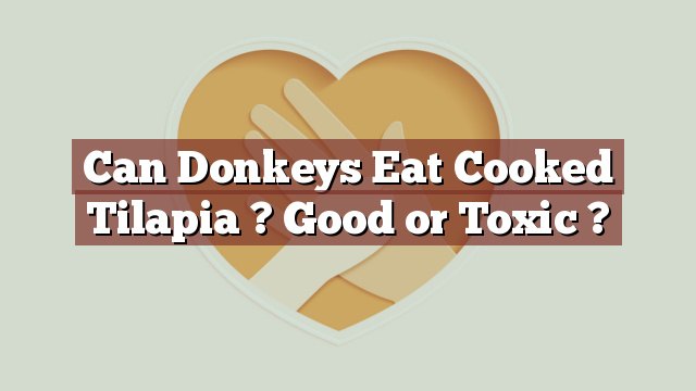 Can Donkeys Eat Cooked Tilapia ? Good or Toxic ?