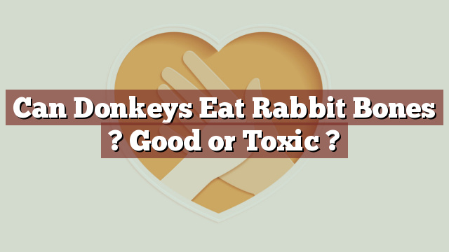 Can Donkeys Eat Rabbit Bones ? Good or Toxic ?