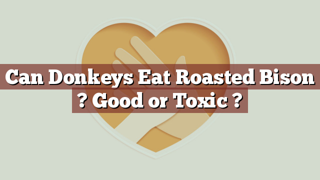 Can Donkeys Eat Roasted Bison ? Good or Toxic ?